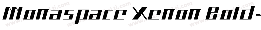 Monaspace Xenon Bold字体转换